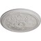 Ekena Millwork Luton Ceiling Medallion (Fits Canopies up to 3 1/2"), Hand-Painted Ultra Pure White, 21"OD x 2"P CM21LUUWF - alternate 2